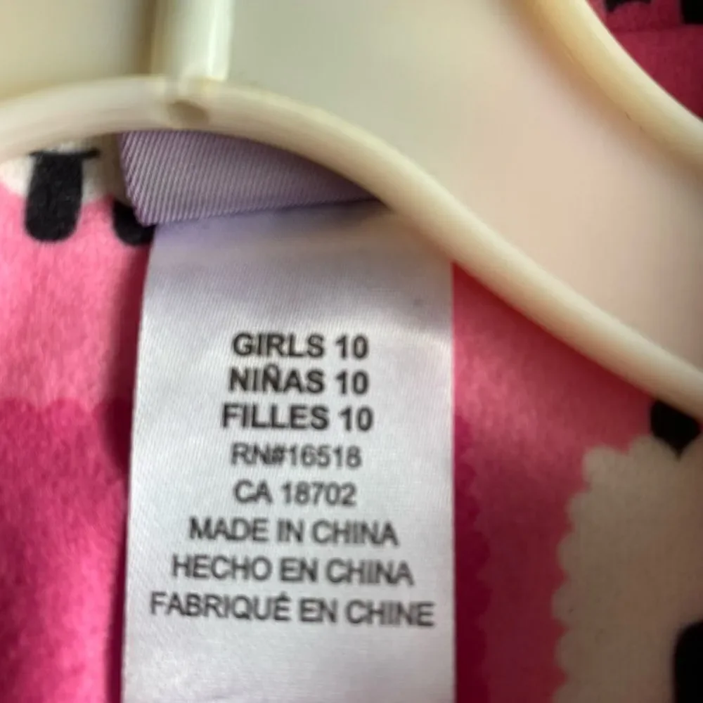 Dollie & me NWOT girls pink sheep printed two-piece pajama set